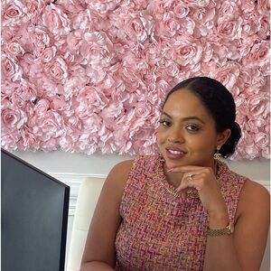 Alexia Admor Tweed Sleeveless Pink Klara Dress Woman’s Size 8